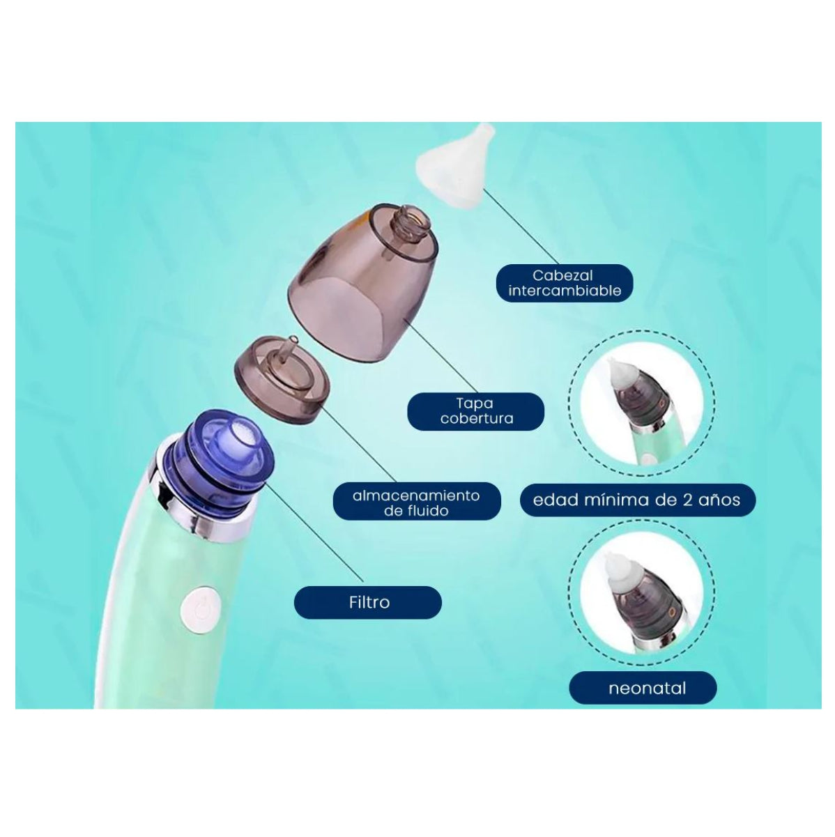 Aspirador nasal para Bebe quita Moco